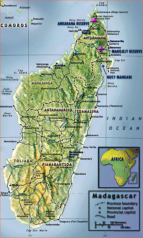 Map of Madagascar