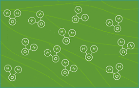 Diagram: H20 molecules