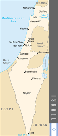 Map of Israel