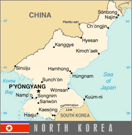 Map of North Korea