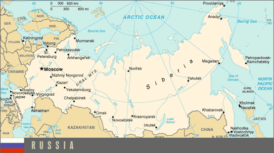 Map of Russia