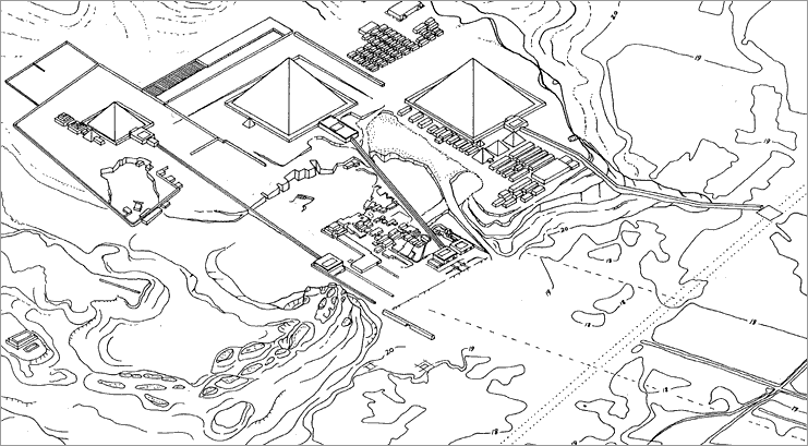 Map of Giza Plateau