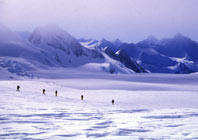 Team on Upper Dater glacier