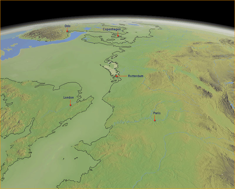 Northern Europe, 20,000 years ago