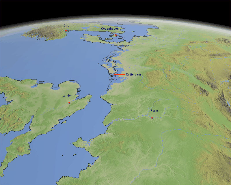 Northern Europe, West Sheet melted