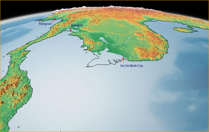 Southeast Asia, West Sheet melted