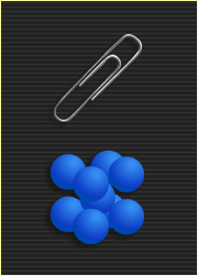 Paper clip and crystalline structure of metal