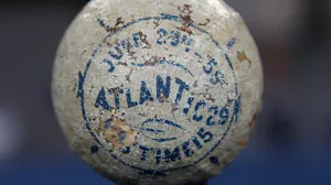 An 1859 Brooklyn Atlantics presentation baseball