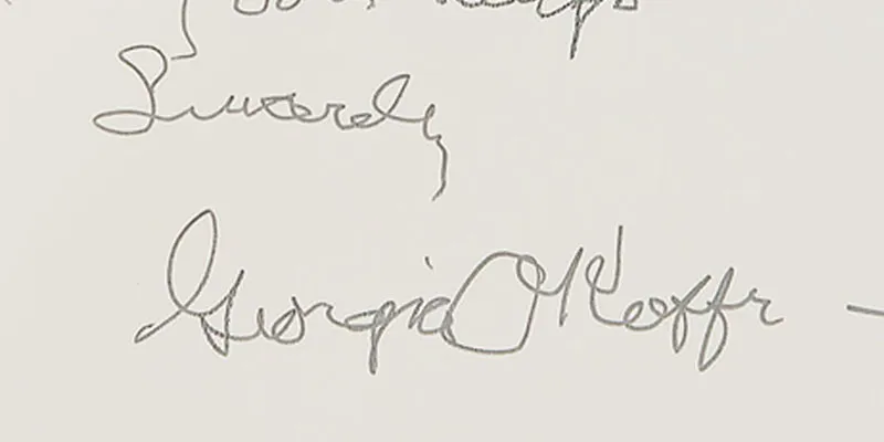 Georgia O'Keeffe's signature