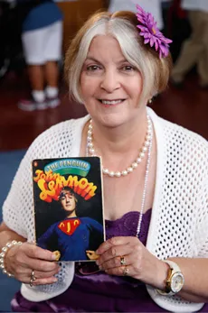 During her August 2012 visit to the Corpus Christi ROADSHOW, Leslie posed with her pride and joy ― a copy of "The Penguin John Lennon," autographed by the Beatle himself.