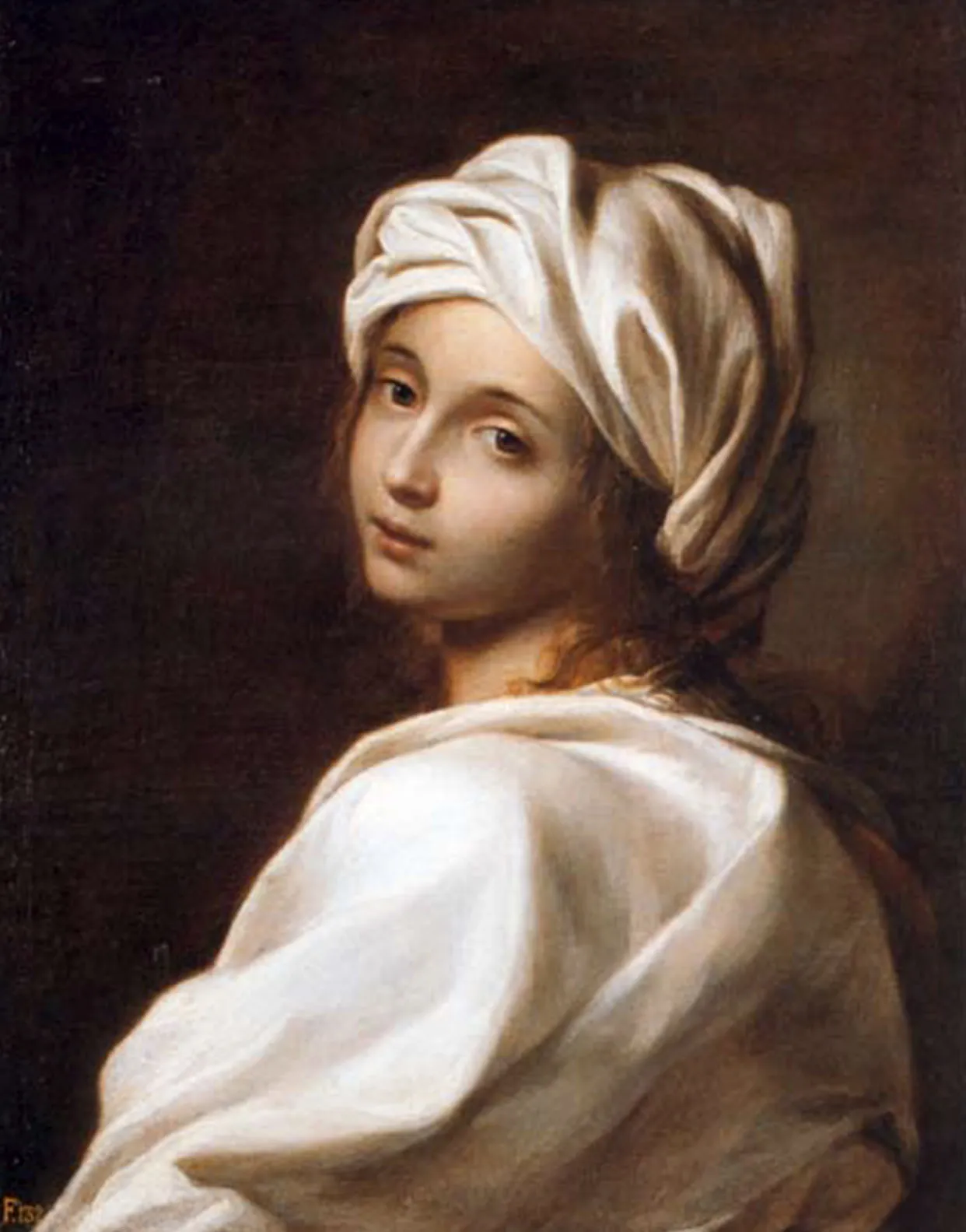 This portrait of Beatrice Cenci attributed to Guido Reni hangs in the Galleria Nazionale d’Arte Antica at Palazzo Barberini in Rome. (Wikimedia Commons)