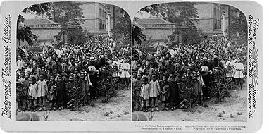 Chinese Christians who were gathered at the Apostolic Mission during the bombardment of Tientsin.