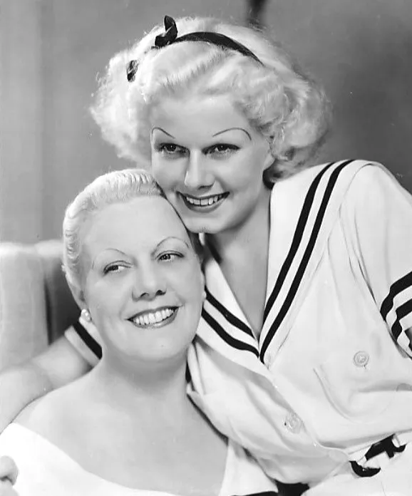 Jean Harlow and mother