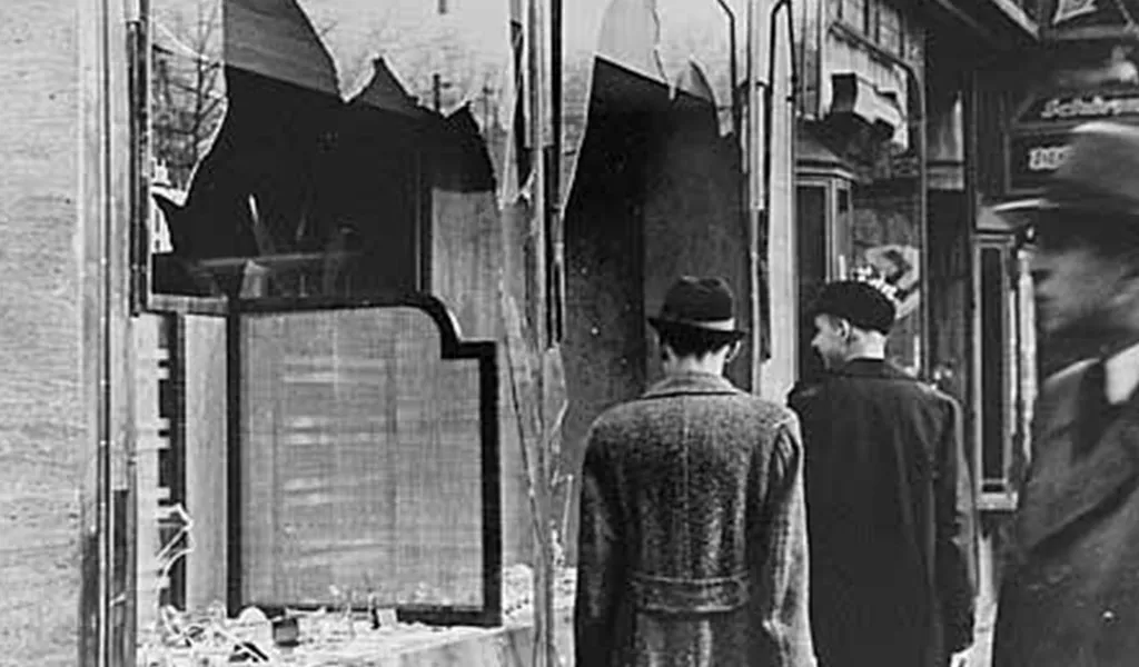 The morning after Kristallnacht