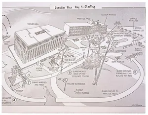 Map of Kent State shootings