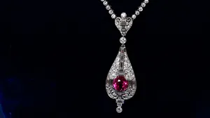 Ruby & Diamond Necklace, ca. 1920