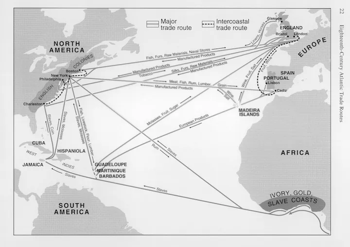 Triangular Trade Map