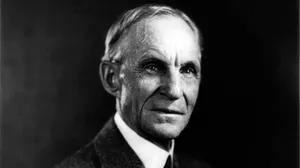 Black and white portrait of Henry Ford, 1938