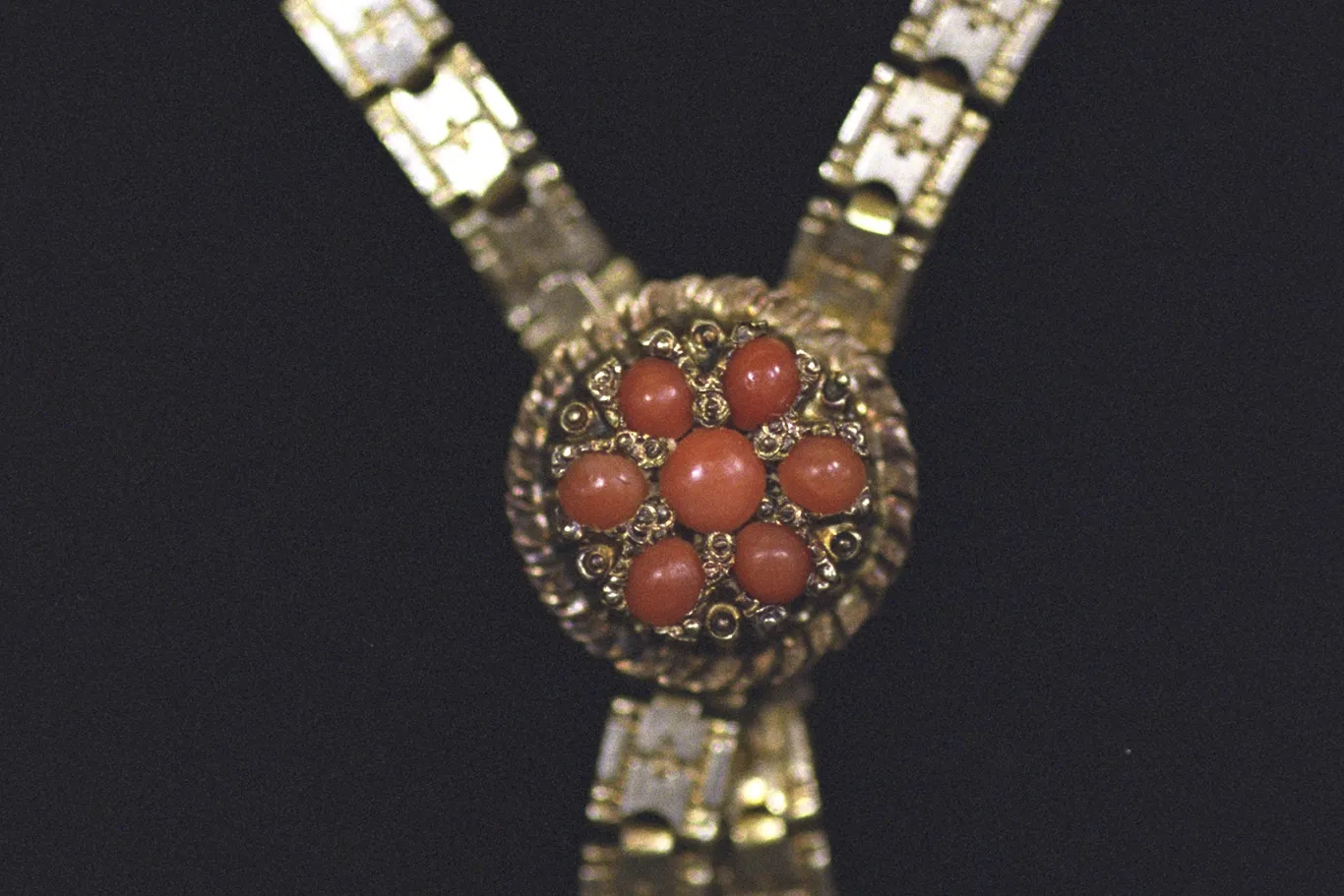 Coral Necklace Detail
